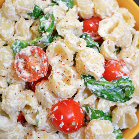 Roasted Garlic Pasta Salad
