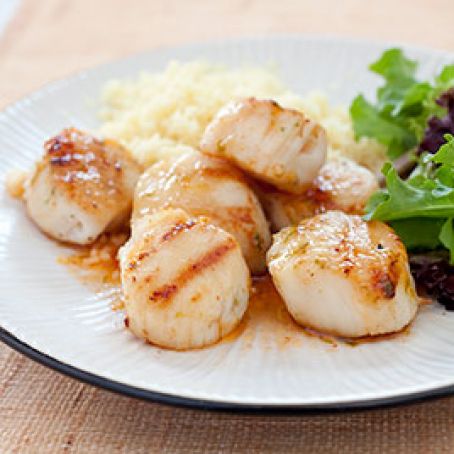 ATK Grilled Scallops