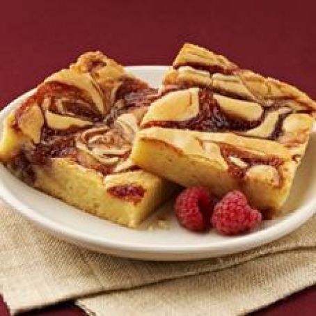 White Chocolate-Raspberry Swirl Brownies