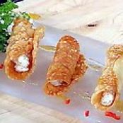 Lobster Cannolis with Lemon Gastrique