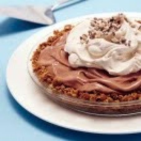 Malted Ice Cream Pie with a Waffle Cone Crust