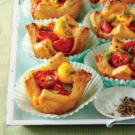 Tomato Tarts, Muffin Pan (Puff Pastry)