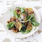 Caesar Salad with Spicy Shrimp