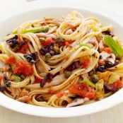 Linguine with Tuna Puttanesca
