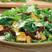 Ultimate Caesar Salad with Pesto Tofu