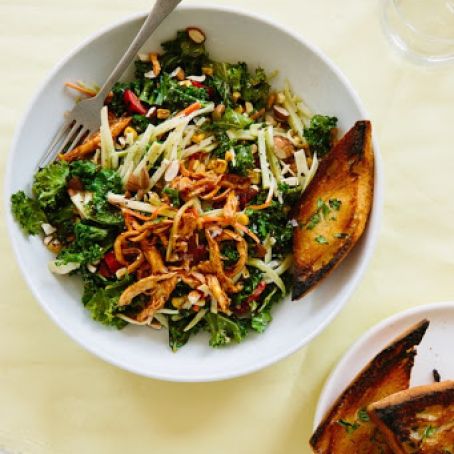 Upside Down Barbecue Chicken Bowl