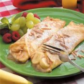 Creamy Banana Crepes Recipe