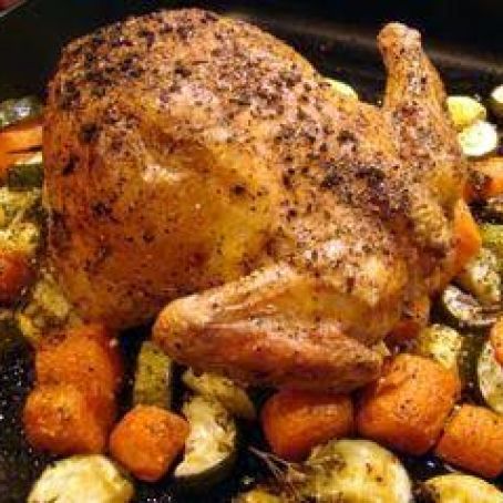 Oven Roasted Chicken and Root Vegetables