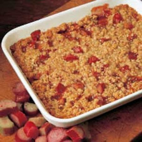 Crumb-Topped Rhubarb Recipe