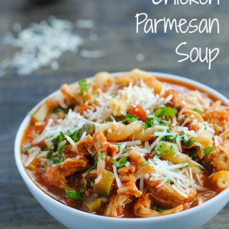 Slow Cooker Chicken Parmesan Soup