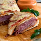 Loaded Italian Sub with Roasted Red Pepper Aioli