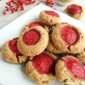 Almond Raspberry Thumbprint Cookies