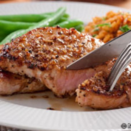 Skillet Balsamic Pork Chops