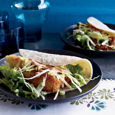 Crispy Fried Fish Tacos with Hoisin Mayo
