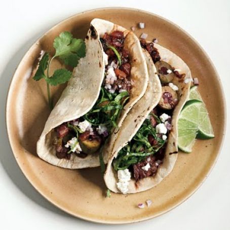 STEAK PICADILLO in SOFT TACOS