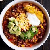 Slow Cooker Turkey Chili Recipe