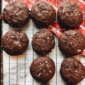 Salted Chocolate Rye Cookies