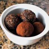 Truffes aux petits pois