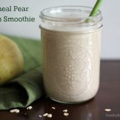 Oatmeal Pear Protein Smoothie {Vegan, Gluten Free, Top 8 Free}