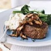 Beef Tenderloin with Mushroom Ragout