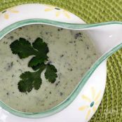 Creamy Cilantro Tomatillo Dressing (Gina's Skinny)