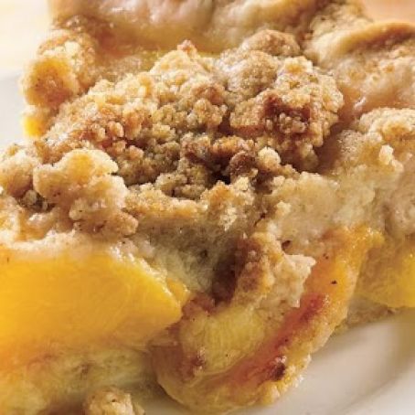 Delicious Peach Crumble Pie
