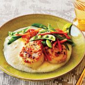 Seared Scallops with Cauliflower Purée