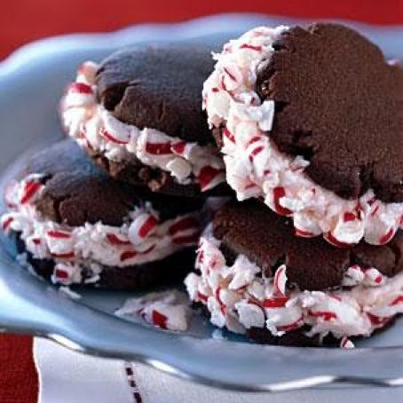 Chocolate Candy Cane Cookies