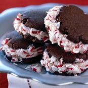 Chocolate Candy Cane Cookies