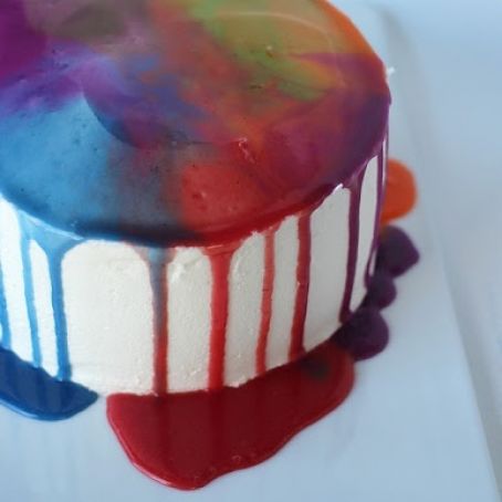 Cake: Rainbow Ganache Cake