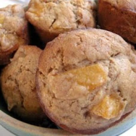Peach Cobbler Muffins