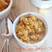 Pumpkin Spice Baked Oatmeal Recipe-Gluten Free