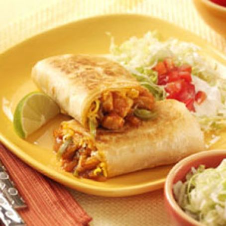 Barbecue Chicken Burritos