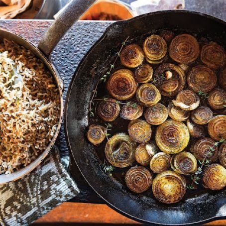 Wild Rice With Roasted Buttered Onions