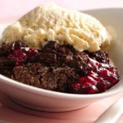 Chocolate Raspberry Cobbler