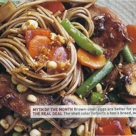 PORK LO MEIN WITH VEGETABLES