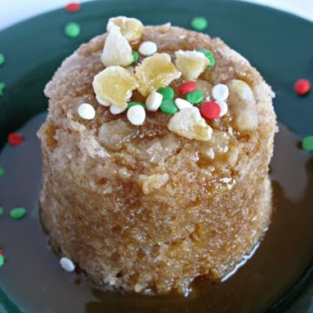 3-2-1 GINGERBREAD CAKE WITH CRYSTALLIZED GINGER AND CARAMEL SYRUP