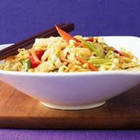 Napa Cabbage Salad with Peanut Dressing