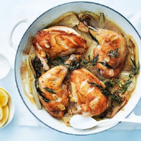 Tarragon and Lemon Roast Chicken