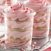 Individual Candy Cane Dessert Cups