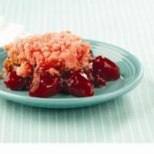 Strawberry Slow Cooker Scoop Cake