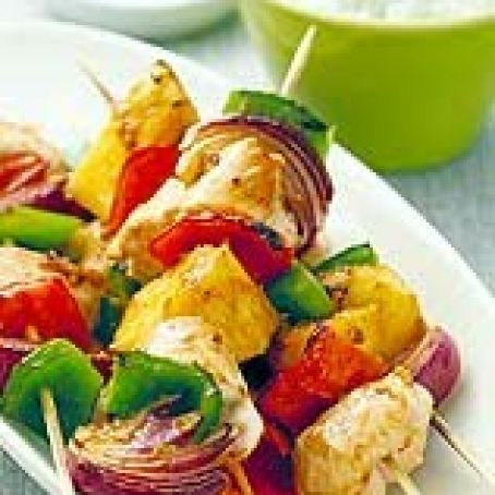 Hawaiian Chicken Kebabs