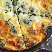 Spinach, Mushroom, & Feta Crustless Quiche