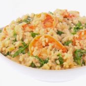 Lemony Shrimp Scampi with Orzo and Arugula