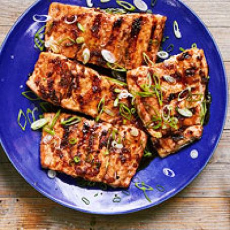 Grilled Teriyaki-Glazed Salmon