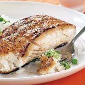 Fish, Halibut with Spicy Mint-Cilantro Chutney