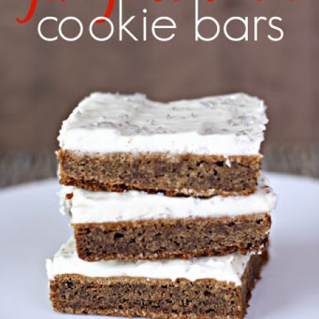 Gingerbread Cookie Bars