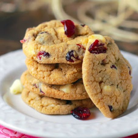Cranberry Bliss Cookies with White Chocolate