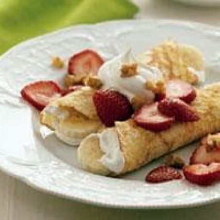 Strawberry-Banana Crepes