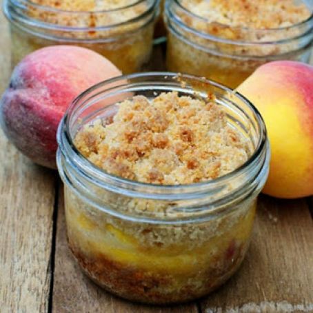 Peach Crisp in a Jar